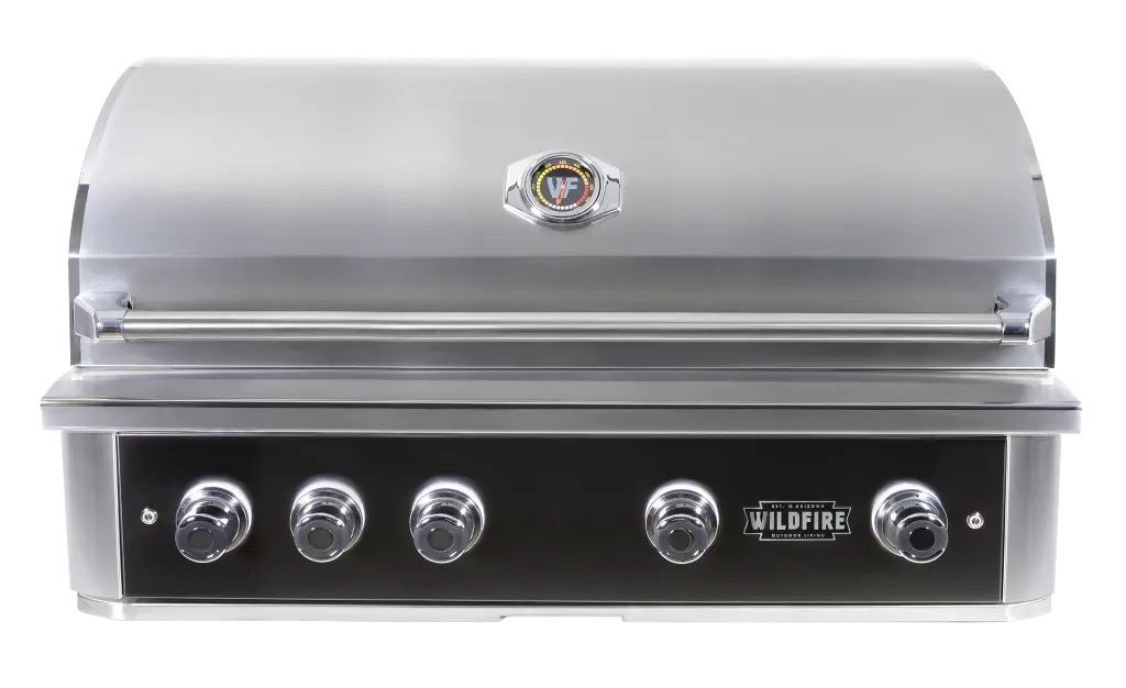 Wildfire Outdoor<br> The Ranch Pro 42 Inch Gas Grill Black 304 - WF-PRO42G-RH