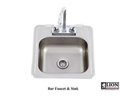 Lion Premium Grill  Bar Sink With Faucet – 54167